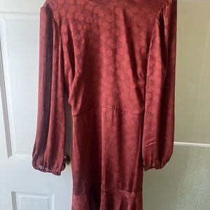 Elegant Rust Dress